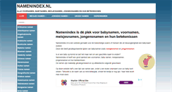 Desktop Screenshot of namenindex.nl